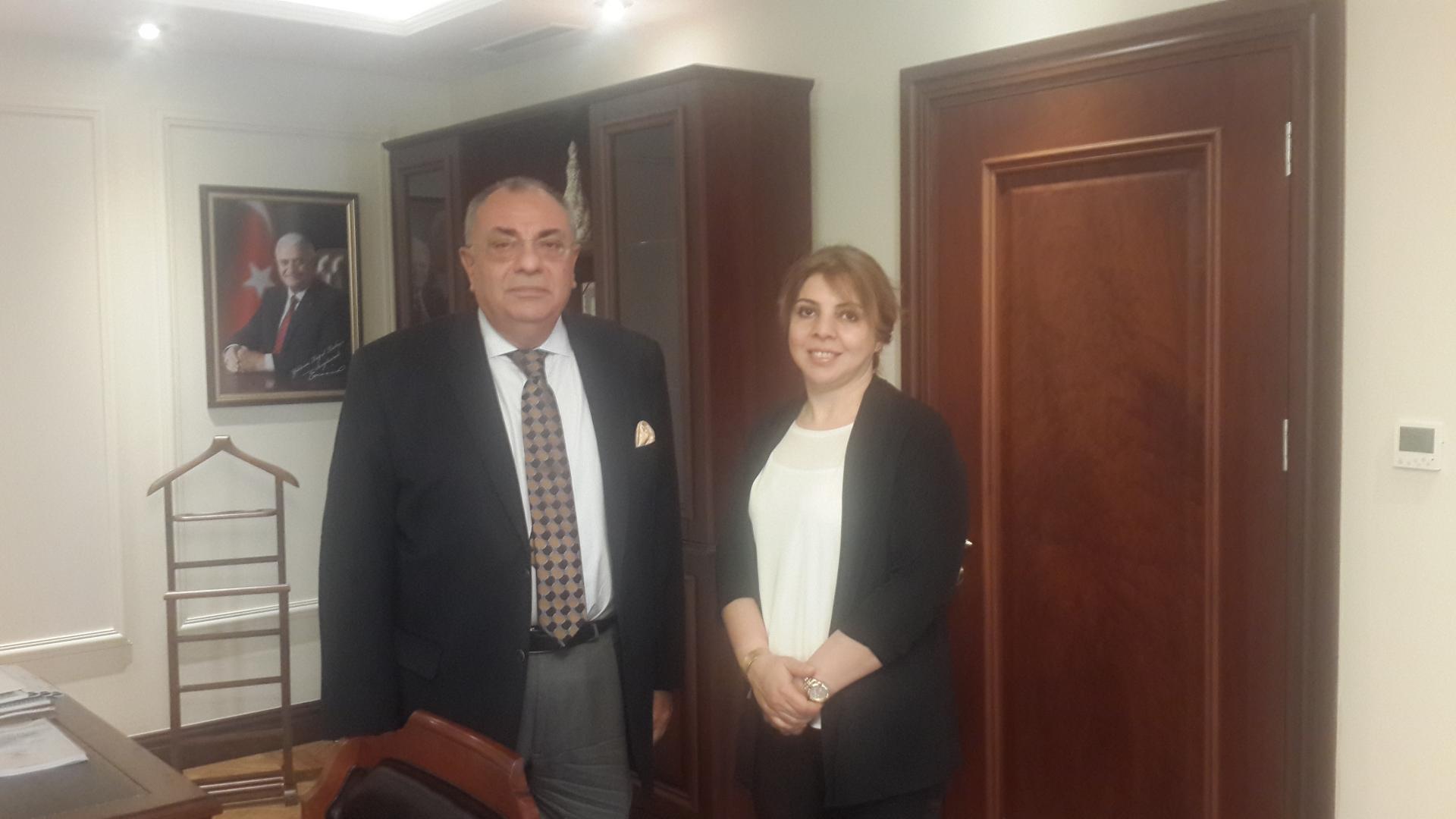 Başbakan Yardımcısı Sn Tuğrul TÜRKEŞ'i Suriye Dostluk Derneği olarak makamında ziyaret ettik.