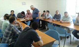SYRIA FRIENDSHIP ASSOCIATION AND TAMEB COOPERATION CONSTRUCTION TECHNOLOGY TRAININGS VISUALS FROM COURSES IN CLASSROOM