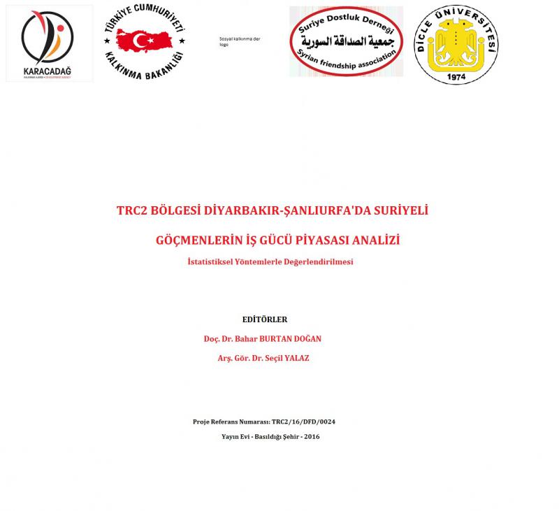 TRC2 BÖLGESİ DİYARBAKIR-ŞANLIURFA'DA SURİYELİ GÖÇMENLERİN İŞ GÜCÜ PİYASA ANALİZİ